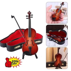 Playable Tiny Violin Figurine,The Worlds Smallest Miniature Musi cal Instrument - Picture 1 of 19