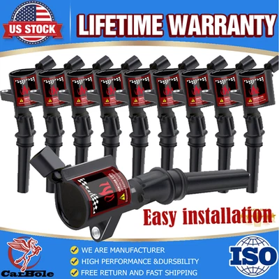 10XIgnition Coil DG508 For 1999-2004 Ford F250 F350 F450 F550 Super Duty 5.4L V8 - Image 1 of 4
