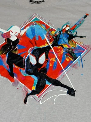 Spider Man Across the Spider-Verse Short Sleeve Graphic T Shirt Size 2XL 18 NWOT - Image 1 of 4
