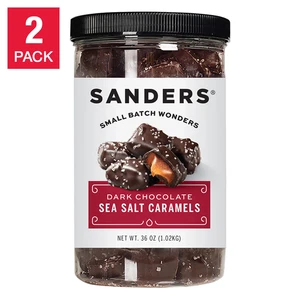 Caramelos de sal marina de chocolate negro 36 oz., paquete de 2 - Imagen 1 de 12