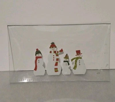 Pampered Chef ~ Plato rectangular muñecos de nieve, artículo 2821 ~ NUEVO Foto 1 de 2