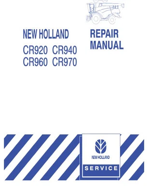 New Holland CR920, CR940, CR960, CR970 Combine Service Manual Repair Shop Book - Image 1 of 4
