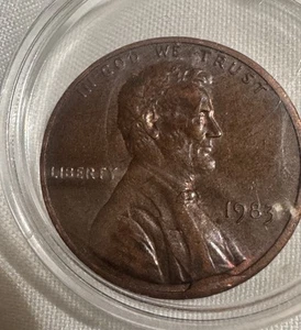 1983 Lincoln Cent, No Mint, Off Center Tilted Die Cud Error DDO DDR? - Picture 1 of 9