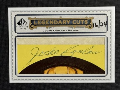 2009 SP Legendary Cuts Legendary Cuts 16/24 Jocko Conlan #LC-143 Auto HOF - Image 1 of 2