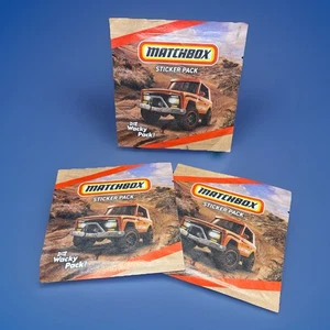 MATCHBOX Lot Of Three (3) New, Sealed 2022 Sonic Wacky Pack Sticker Pack. - Picture 1 of 2