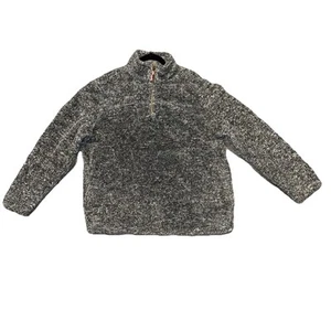 Alpine Sherpa Herren Pullover grau XL Pulli Fleece Langarm 1/4 Zip X Large - Bild 1 von 7