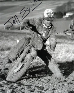 JEFF SMITH SIGNED AUTOGRAPHED 8x10 PHOTO BRITISH MOTOCROSS LEGEND BECKETT BAS - Picture 1 of 2