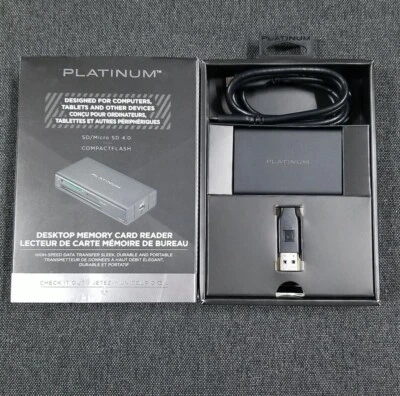 Platinum USB USB-C  SD / Micro SD / CF Multi Advanced Memory Card Reader - Image 1 of 2