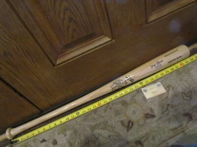 Murciélago Steiner Adirondack tamaño completo firmado por Hank Aaron certificado de autenticidad automático Foto 1 de 4