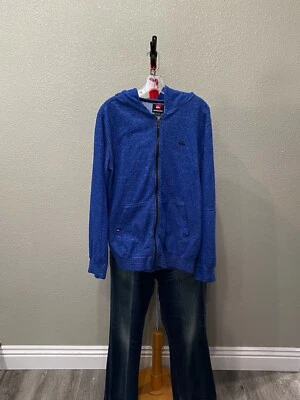 Свитер с капюшоном Quiksilver Coast синий на молнии большой L  - Изображение 1 из 4