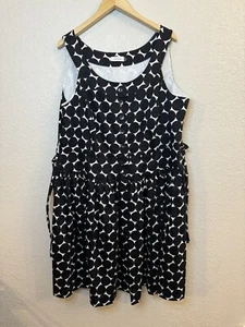 Calvin Klein Women's Dress Size 4 Black & White Polka Dot - Picture 1 of 8