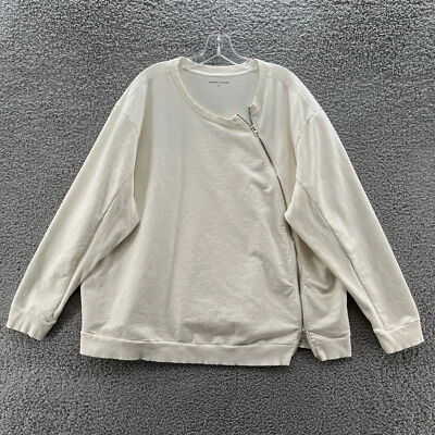 Chaqueta Estándar Universal Mujer 26 Crema Bomber Asimétrica Cremallera Sudadera Foto 1 de 4