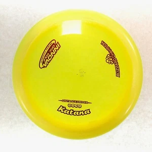 DISC GOLF INNOVA BLIZZARD CHAMPION KATANA DISTANCE DRIVER 138g YELLOW W/ RED - Picture 1 of 1