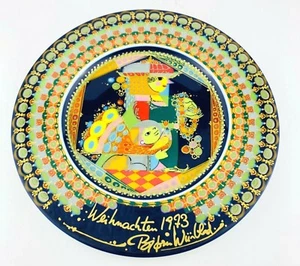 Rosenthal Weihnachtstellar Plate Bjorn Wiinblad Heilige 3 Konige Signed Vintage - Picture 1 of 10