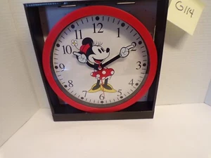 New Disney Minnie Mouse 10" Wall Clock 1928 Style Drawing Moving Hands 1x AA - Picture 1 of 2