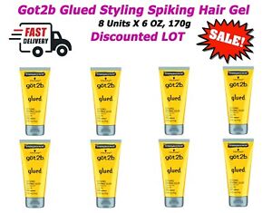 Got2b Glued Styling Spiking Glue Water Resistant 6 OZ 170 g 8-PACk NEW