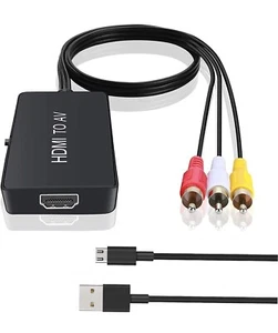 TaiHuai HDMI to RCA, HDMI to Older TV Adapter Compatible for Fire Stick, Roku... - Picture 1 of 6