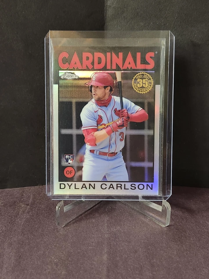 2021 Topps Chrome '86 Topps #86BC6 Dylan Carlson - Image 1 of 2