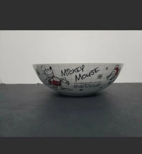 Disney Parks Servierschale Winter Weihnachten Santa Mickey Mouse Skizzenbuch - Bild 1 von 7