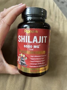 Himalayan 6550mg Organic Shilajit Energy, Stamina & Immunity Booster Brain Power - Picture 1 of 2