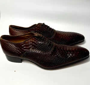 Ivan Troy braune elegante Herren-Leder-Oxfordschuhe/Hergestellt in Italien Größe46-13 - Bild 1 von 9