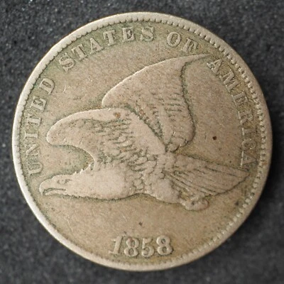 1858   SMALL LETTERS   FLYING EAGLE CENT  * NICE  * FREE SHIPPING! M3775 - Image 1 of 2