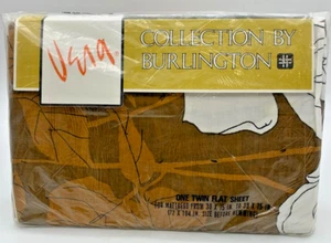 1974 NOS Vera Neumann Burlington 1 TWIN FLAT sheet A Rose is a... /1 coord avail - Picture 1 of 28