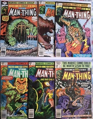 Man-Thing #1 2 3 4 5 6 (vol. 2) ~ #1 SIGNED BY BOB WIACEK ~6 Book Lot ~ VF- 7.5 - Image 1 of 4