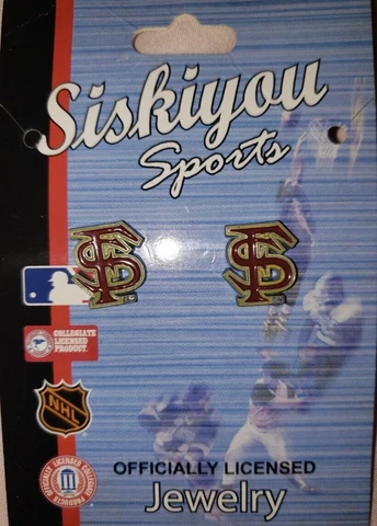 FSU, FLORIDA STATE SEMINOLES Earrings, Jewelry College post New Cover