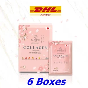 6 boxes KUMIKO Collagen nourishes the skin smooth clear Radiant with aura - Picture 1 of 11