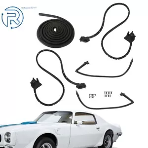 For 1970-1981 Camaro Firebird Black Door Roofrail Trunk Weatherstrip Kit 5pcs - Picture 1 of 12