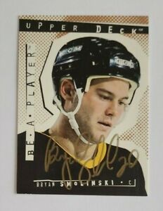 1994-95 Upper Deck Be A Player Bryan Smolinski Boston Bruins - Auto