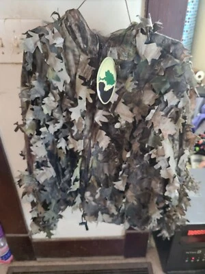 3D Leaf Mossy Oak S/M Hooded Zip Up Camo Jacket New - Image 1 of 3