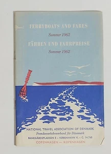 86905 81/ DEPLIANT TURISTICO - DENMARK Ferryboats and fares - Estate 1962 - Picture 1 of 4