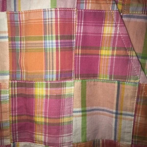 Cape Madras Cape Elizabeth Maine Plaid Cotton Skirt Women's Sz 6 Pink Orange - Picture 1 of 8