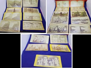 Lot of Stereoscopic View Cards, Various Publishers - Picture 1 of 21
