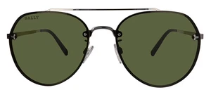 Gafas de sol Bally BY0106-H 16A plateadas aviador de metal de gran tamaño 59-17-140 - Imagen 1 de 2