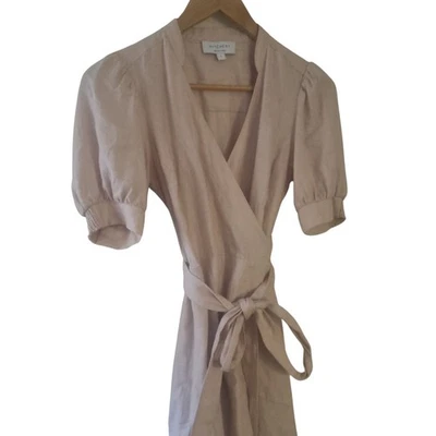 Witchery Linen Long Pink Maxi Dress Size 6  - image 1 of 4