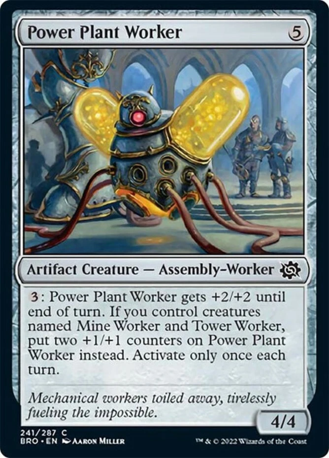 x1 Power Plant Worker - The Brothers' War - NM - MTG - Image 1 of 1