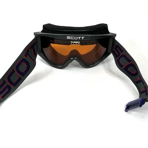 SCOTT V8 Scott Turbo Flow Goggles New-Straps Motocross Ski BMX Adult Vintage USA - Picture 1 of 18