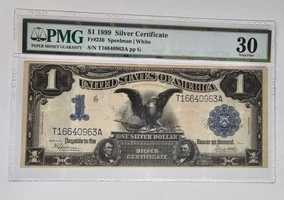 (LD) $1 1899 Silver Certificate  Fr#236 Speelman/White - Image 1 of 4