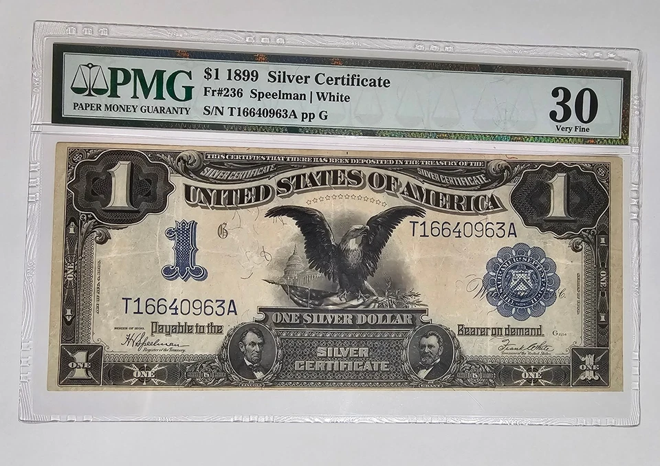 (LD) $1 1899 Silver Certificate  Fr#236 Speelman/White - Image 1 of 4