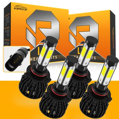 For Toyota Land Cruiser 1991-2007 4Pcs LED Headlight Bulbs Combo Hi/Lo Beam 100W - Изображение 1 из 4
