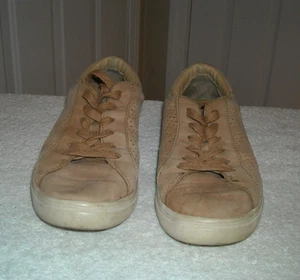 Lucky Brand hellbraune Damen-Sneaker perforiertes Leder runde Spitze 8-1/2 - Bild 1 von 8