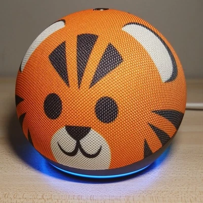 Amazon Echo Dot Kids Tiger Edition 4th Gen. Smart Speaker  - Image 1 of 4