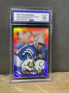 2000 Peyton Manning Collectors Edge #PM28 Destiny Football Grade CCG 10 CCG Mint - Picture 1 of 4