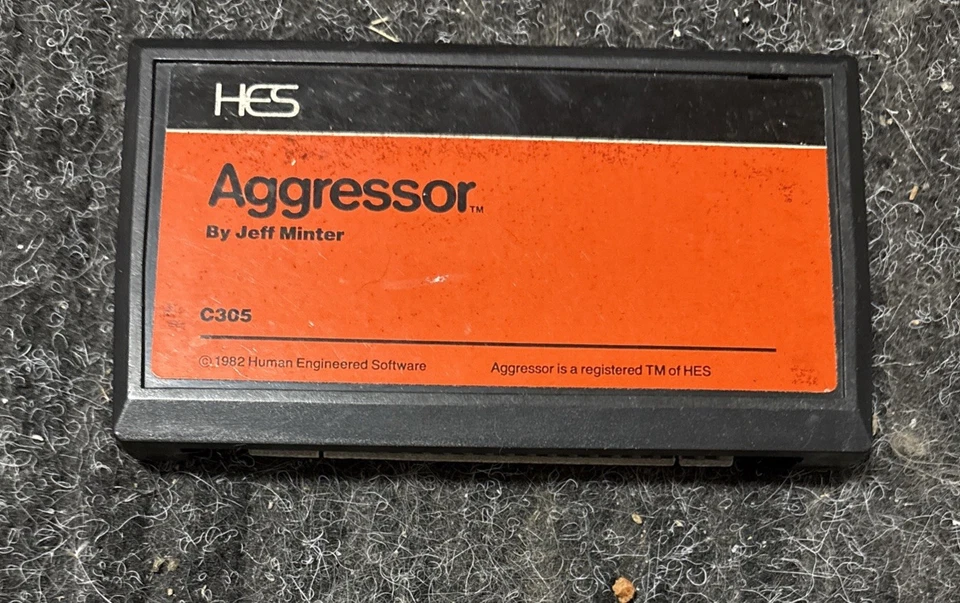 Aggressor Commodore Vic 20 Cartridge By Jeff Minter And HES - Image 1 of 1