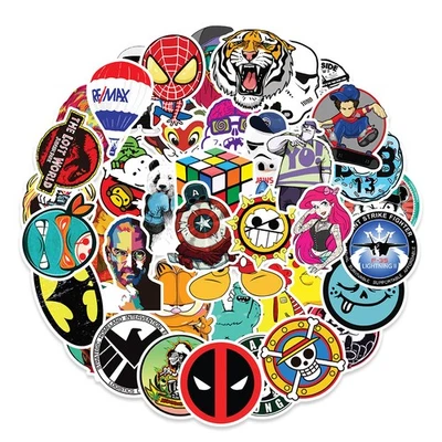 Lote de 100 calcomanías de vinilo aleatorias para computadora portátil monopatín calcomanías para equipaje pegatinas antidrogas Foto 1 de 4