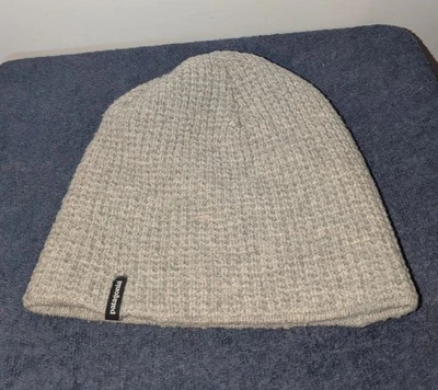 Gorro Patagonia Desert Sky para hombre talla única gris mezcla de lana tejido gofre  Foto 1 de 4