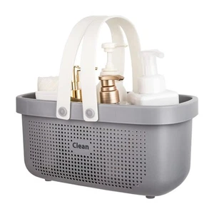 Plastic Storage Basket with Handle Portable Shower Caddy Tote Organizer Baske... - Picture 1 of 7